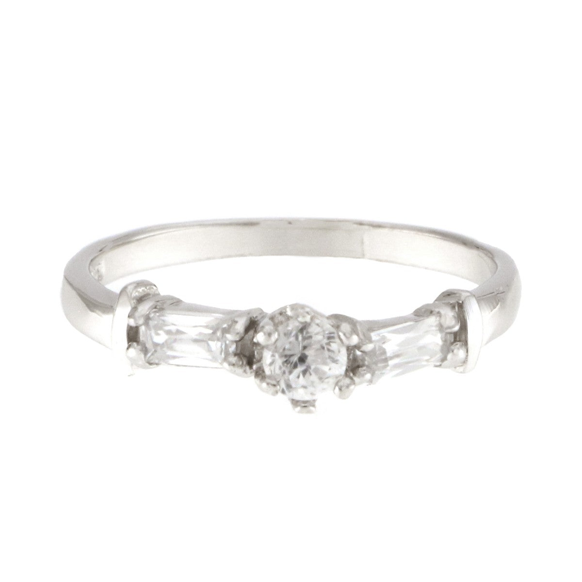 925 Sterling Silver Solitaire Ring - A119041-1