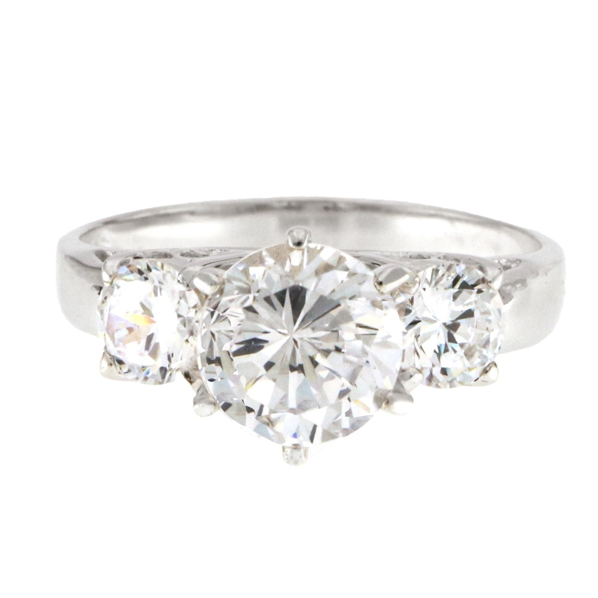 925 Sterling Silver Solitaire Ring - A119042-4