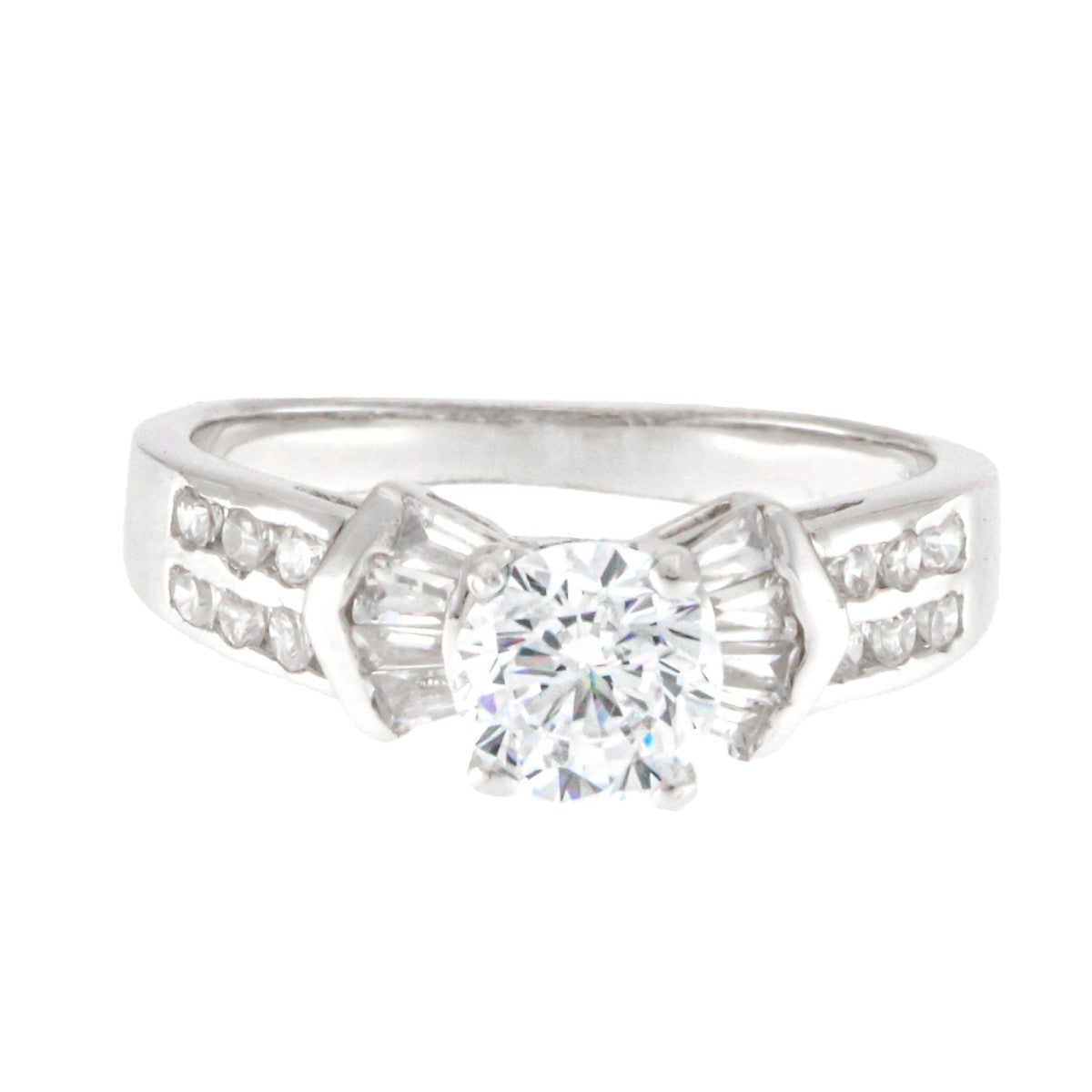 925 Sterling Silver Solitaire Ring - A119052-1