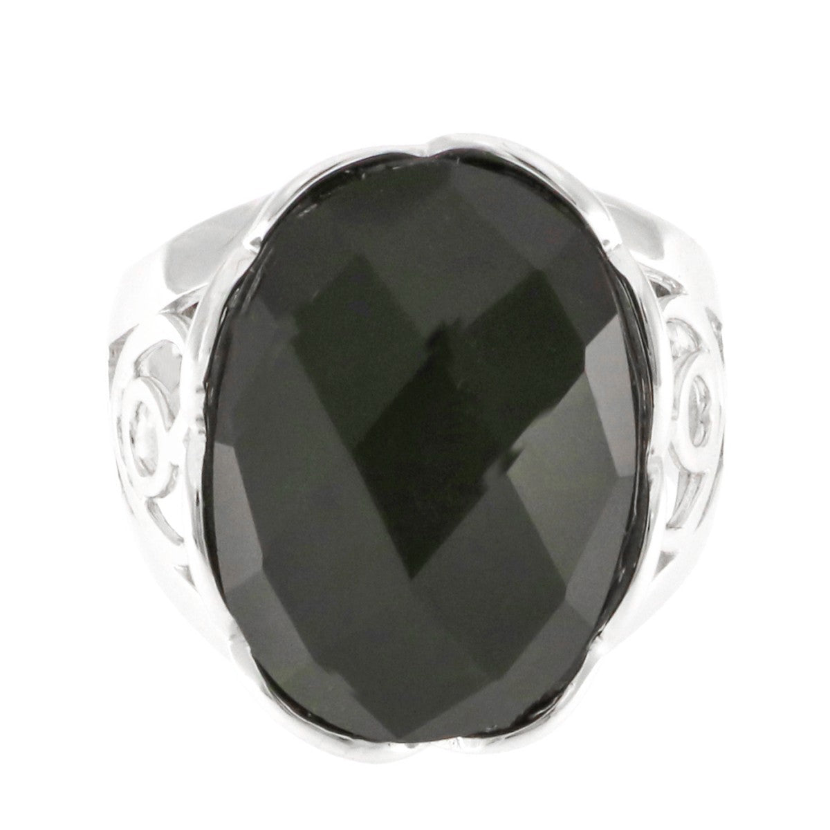 925 Sterling Silver Onyx Ring - A119065-1