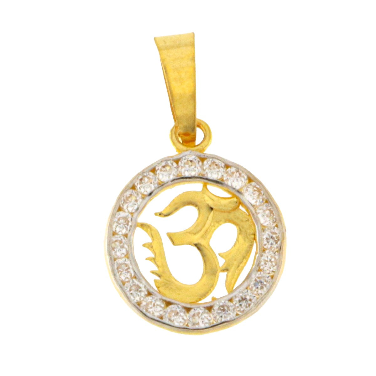 22ct Gold OM Pendant - A119113