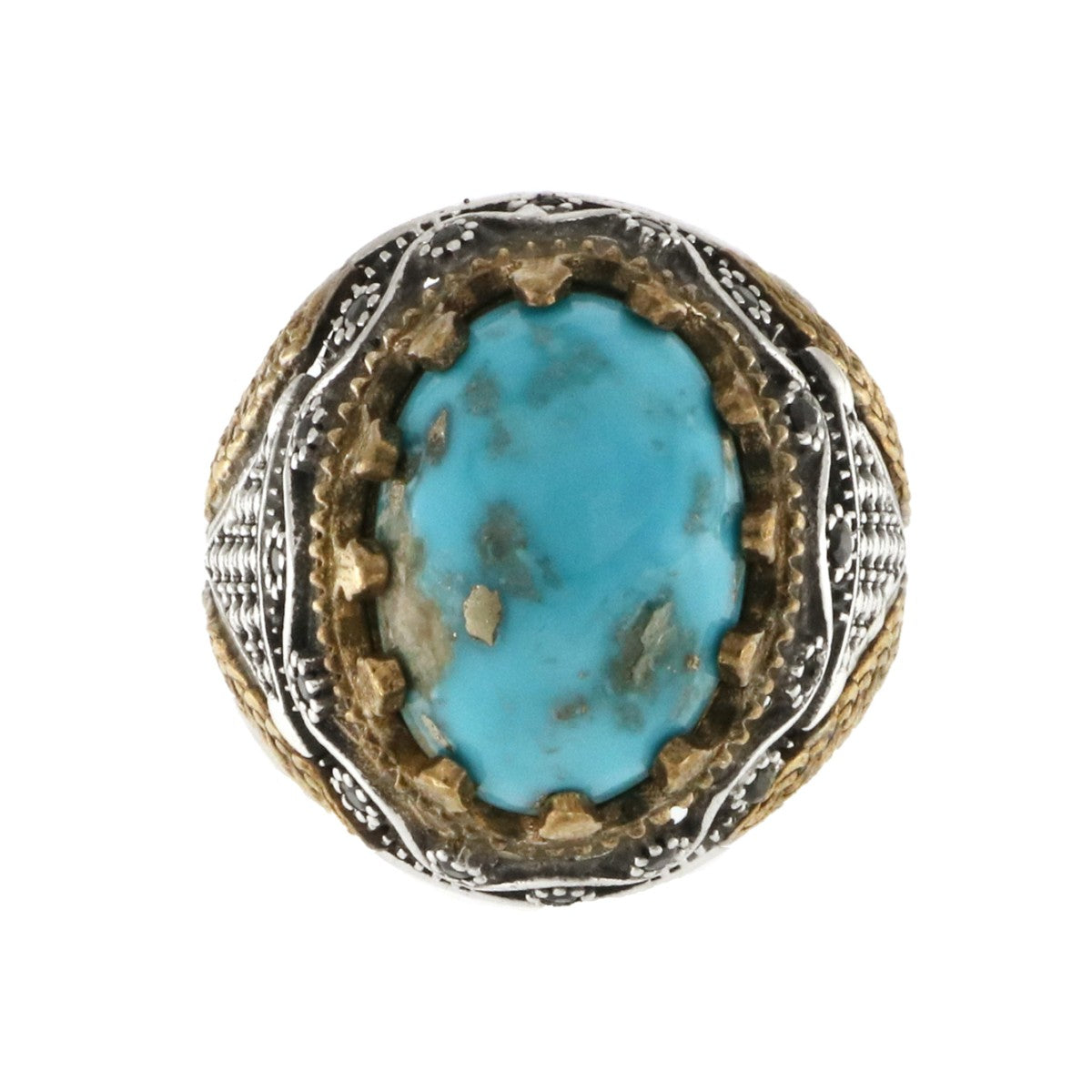 925 Sterling Silver Turquoise Silver Ring - A119471