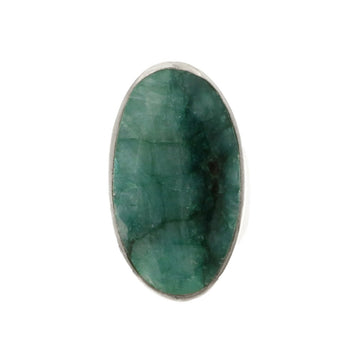 925 Sterling Silver Emerald Ring - A119502