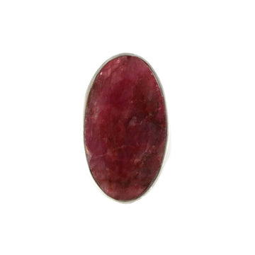 925 Sterling Silver Ruby Ring - A119503