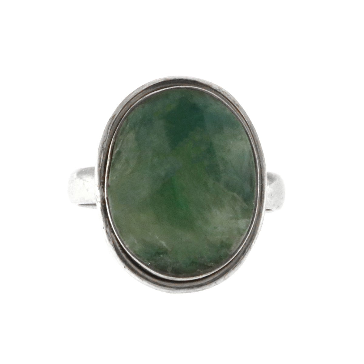 925 Sterling Real Emerald Silver Ring - A119545