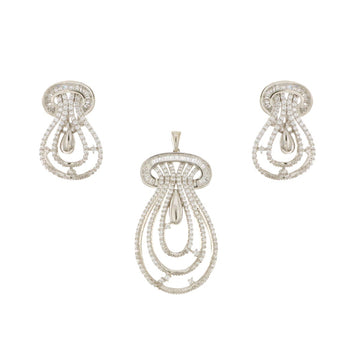 925 Sterling Silver Pendant Set - A119647