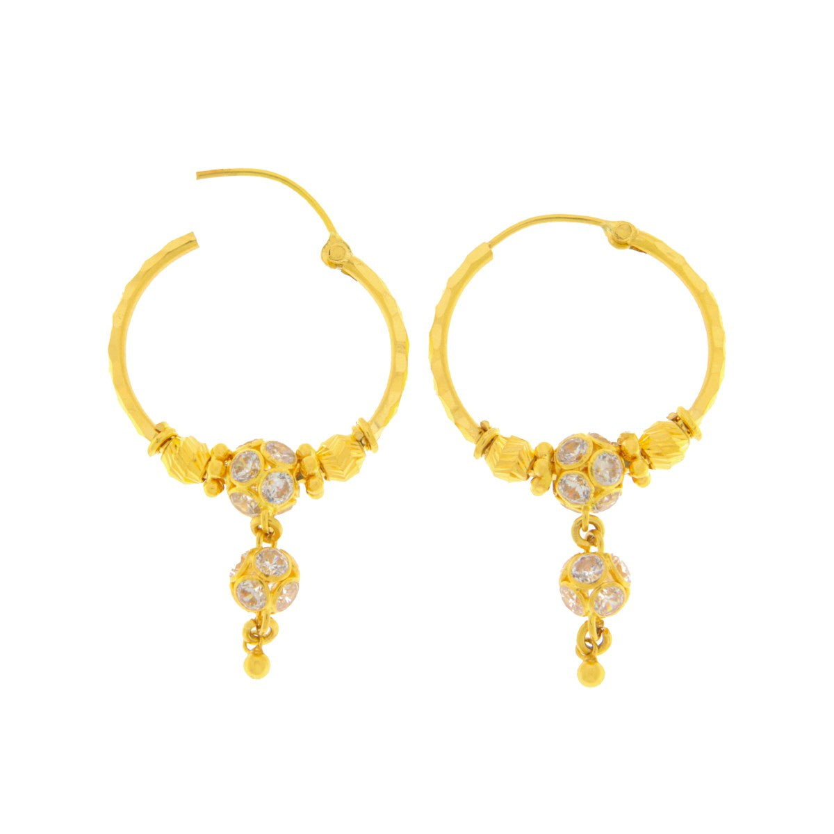 22ct Gold Hoop Earrings - A119999