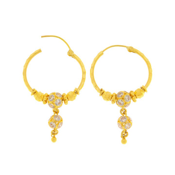 22ct Gold Hoop Earrings - A119999