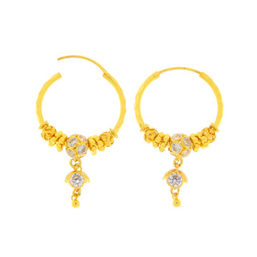 22ct Gold Hoop Earrings - A120000
