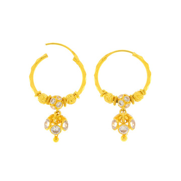 22ct Gold Hoop Earrings - A120001