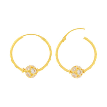 22ct Gold Hoop Earrings - A120020