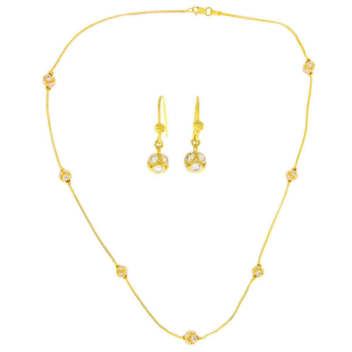 22ct Gold Necklace Set - A120209