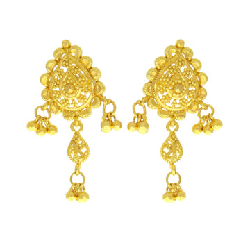 22ct Gold Filigree Earrings - A120490