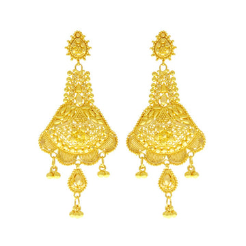 22ct Gold Filigree Earrings - A120493