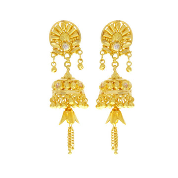 22ct Gold Filigree Earrings - A120502