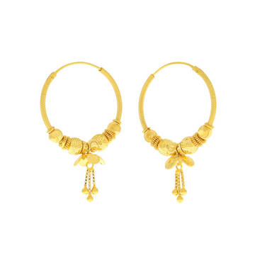 22ct Gold Hoop Earrings - A120506