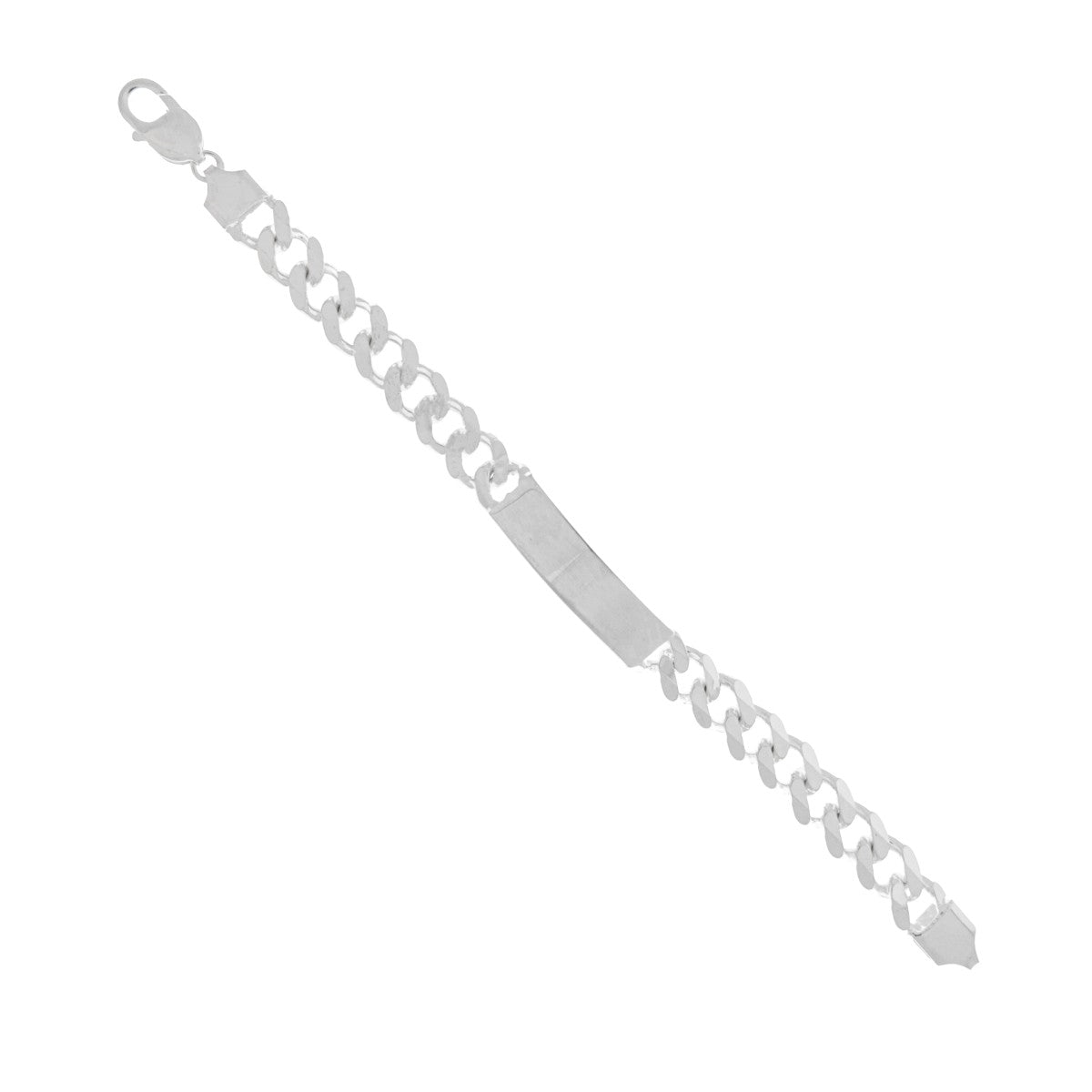 925 Sterling Silver Solid Curb Bracelet - A120552
