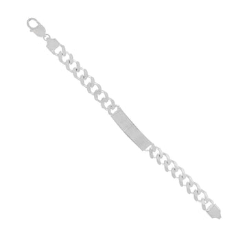 925 Sterling Silver Solid Curb Bracelet - A120552