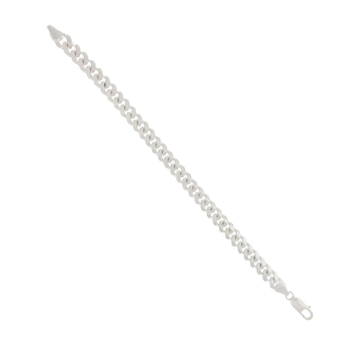 925 Sterling Silver Solid Curb Bracelet - A120553