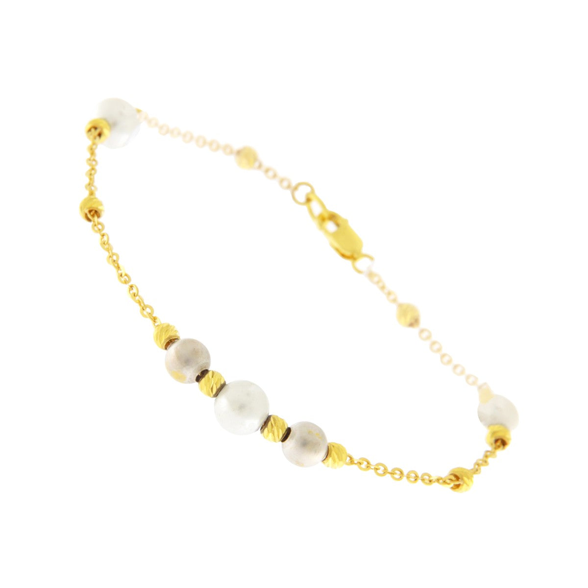 22ct Gold Two Colour Bracelet - A120691