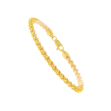 22ct Gold Textured Rope Style Bracelet - A120721