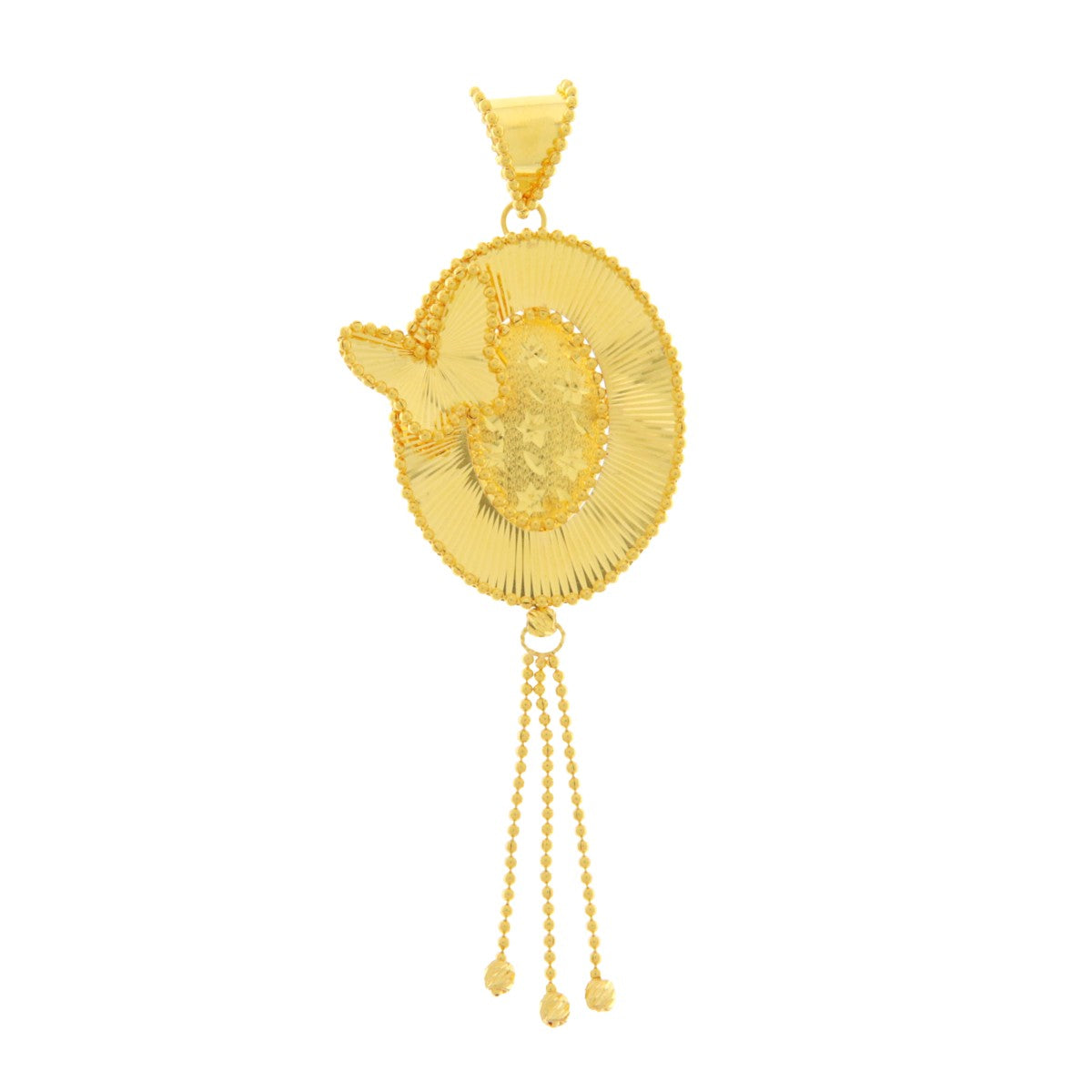 22ct Gold Butterfly Pendant - A120793
