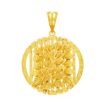 22ct Gold Round Pendant - A120797