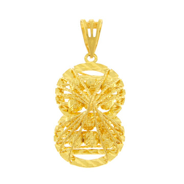 22ct Gold Oval Pendant - A120798