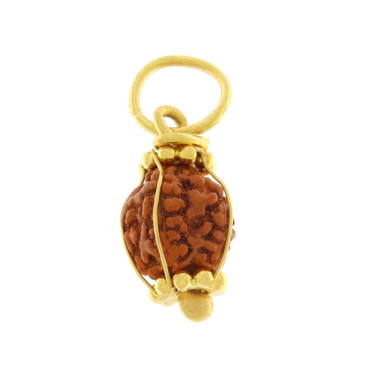 22ct Gold Rudraksha Bead Pendant - A120805