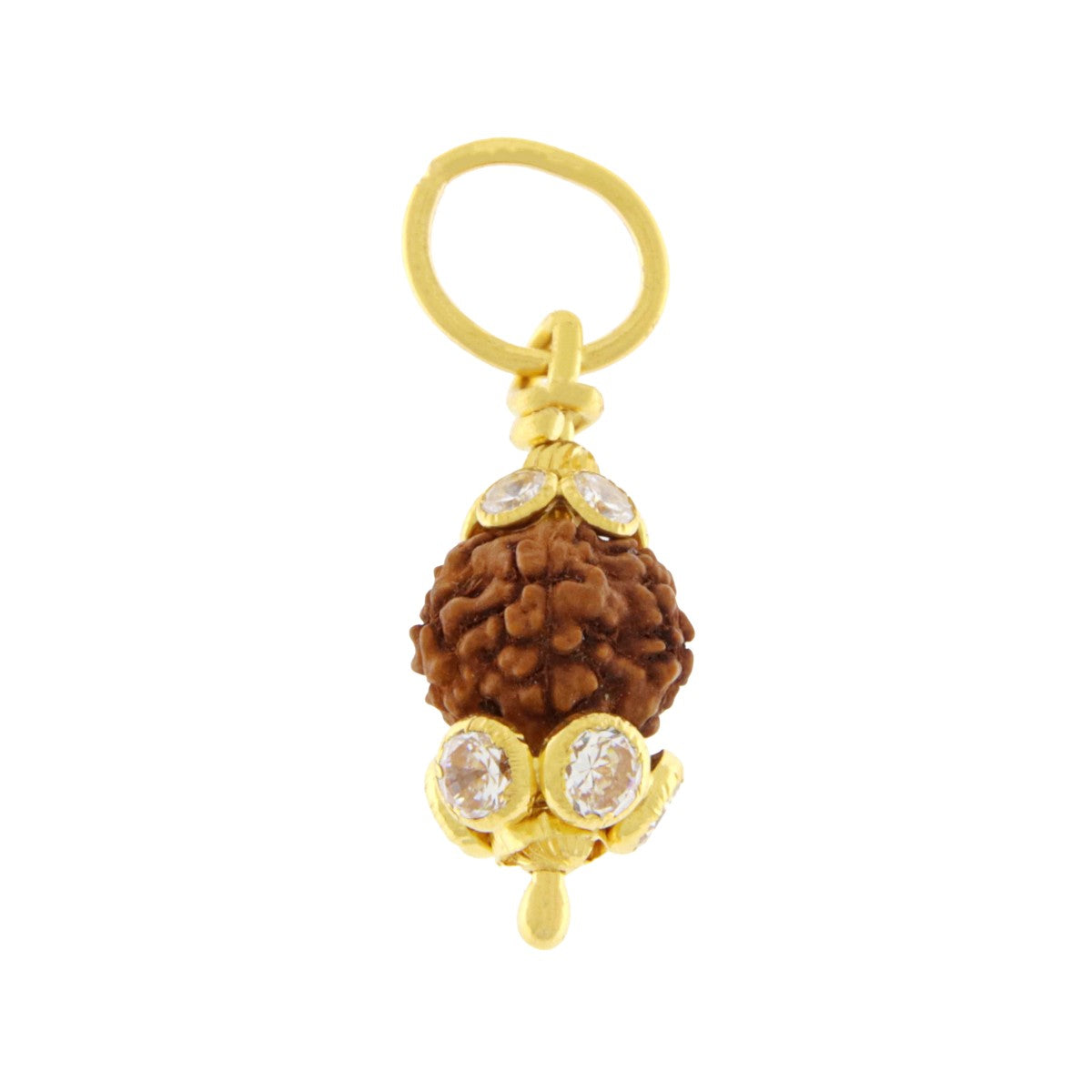 22ct Gold Rudraksha Bead Pendant - A120808