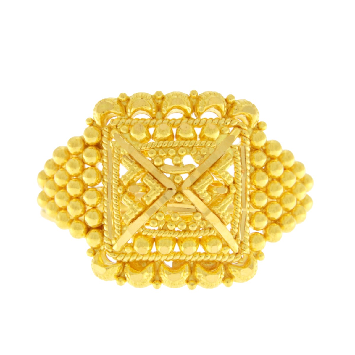 22ct Gold Filigree Ring - A120822