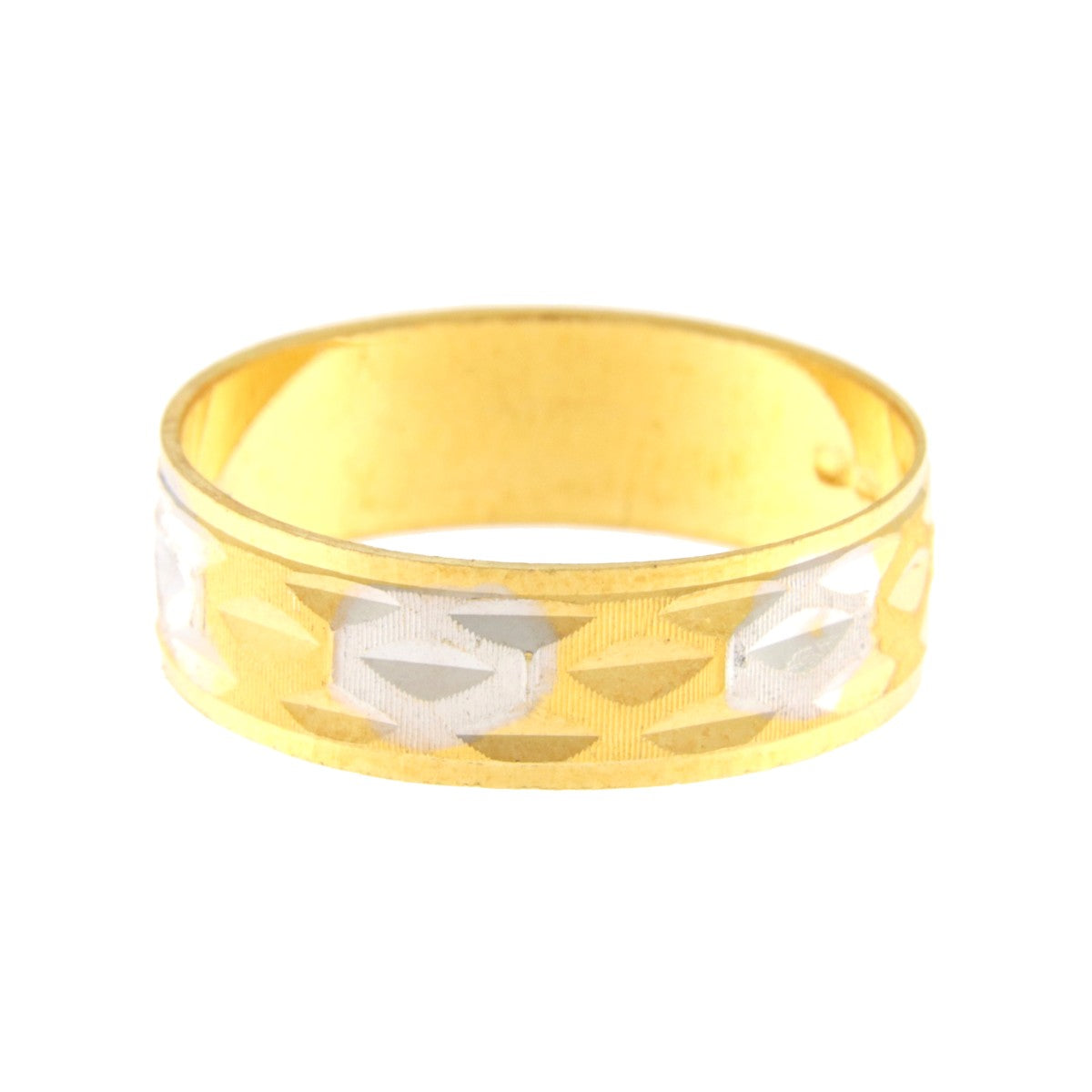 22ct Gold Two Tone Wedding Band - A120838