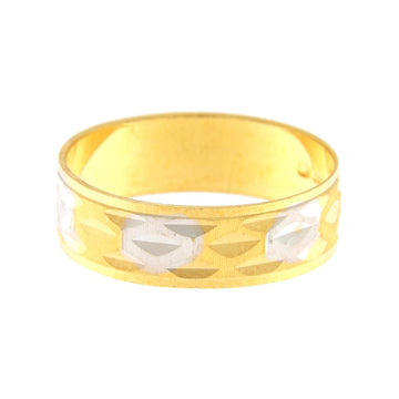22ct Gold Two Tone Wedding Band - A120838