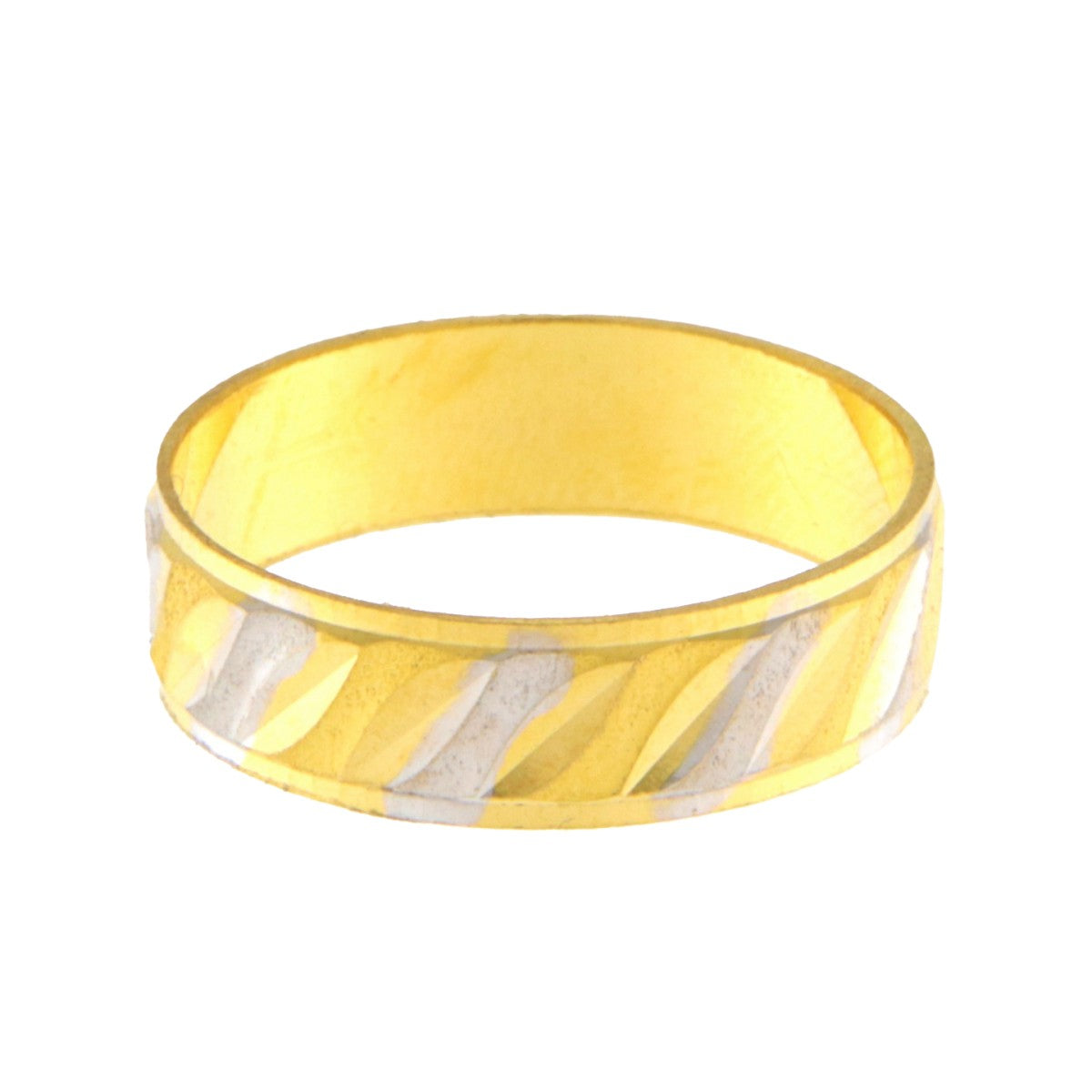 22ct Gold Two Tone Wedding Band - A120882