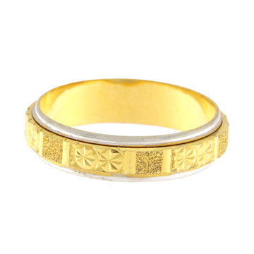22ct Two-Tone Gold Spinner Wedding Band - A120888