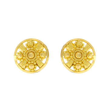22ct Gold Filigree Stud Earrings - A120923