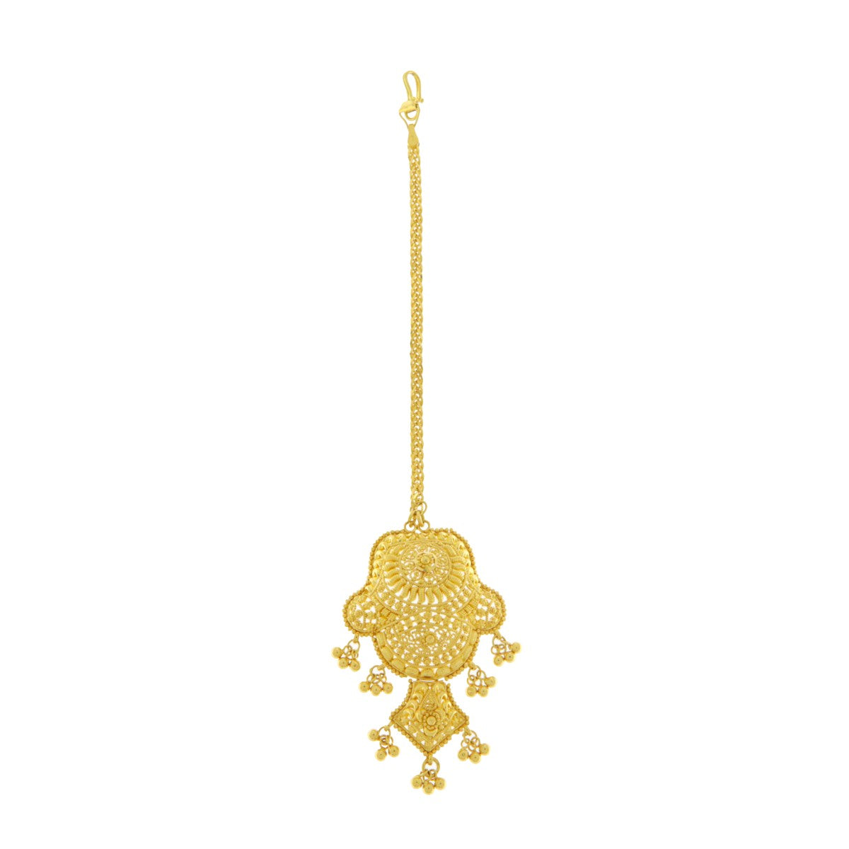 22ct Gold Filigree Bridal Tikka - A120985