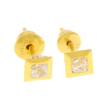 22ct Gold Square Stud Earrings - A121049