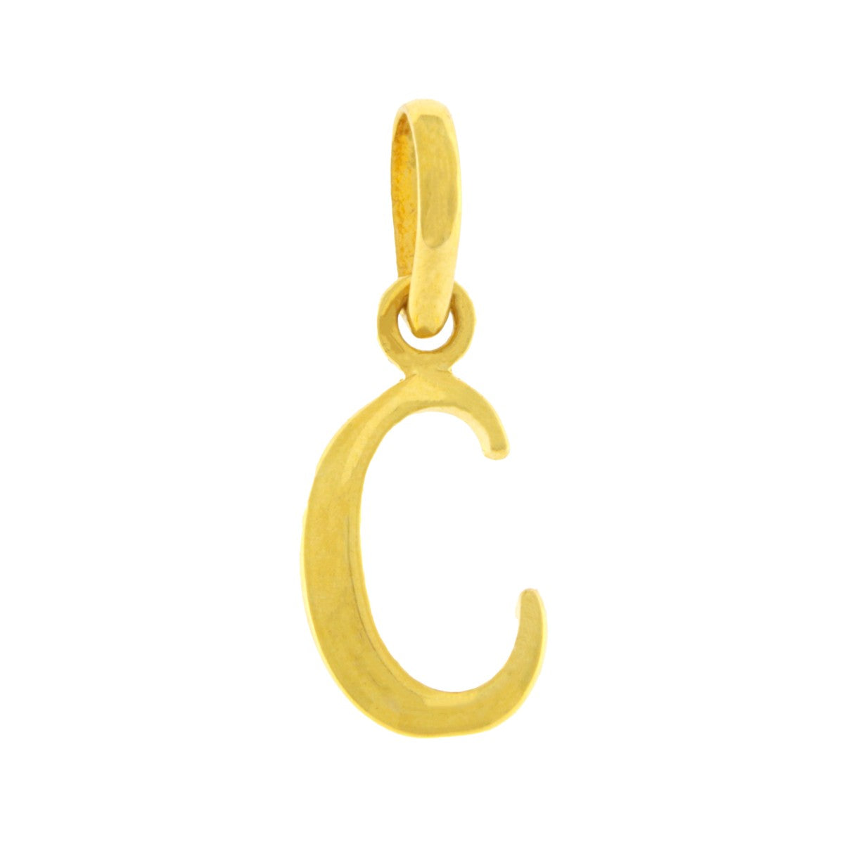 22ct Gold C Pendant - PB21076