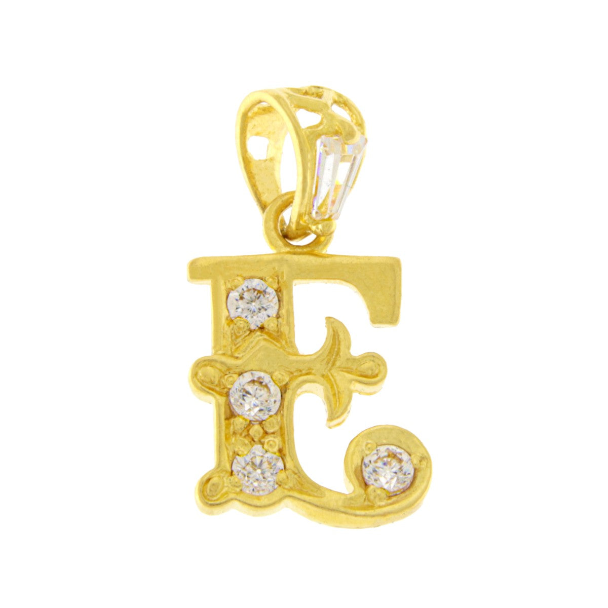 22ct Gold E Pendant - PB21083