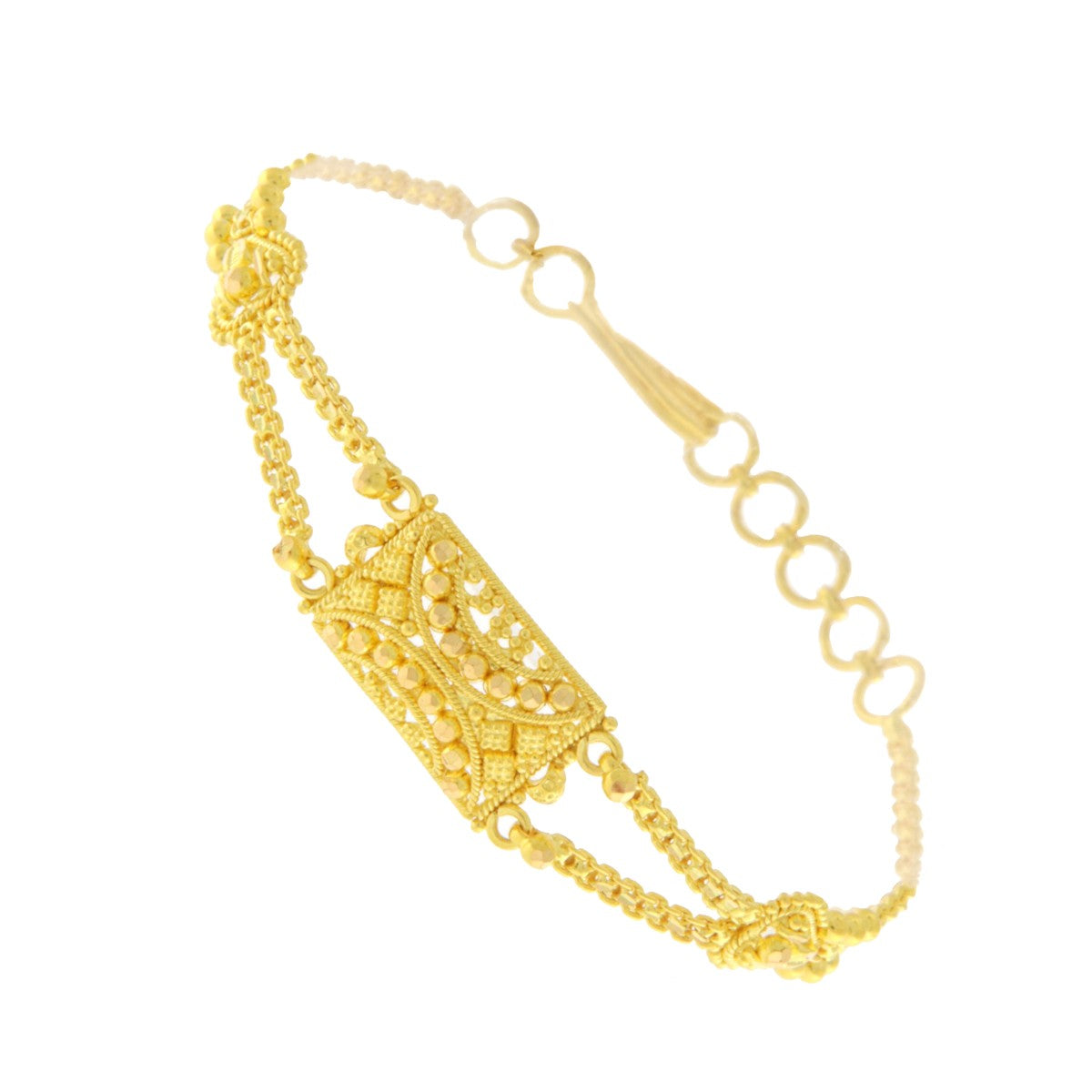 22ct Gold Filigree Kids Bracelet - PB21106