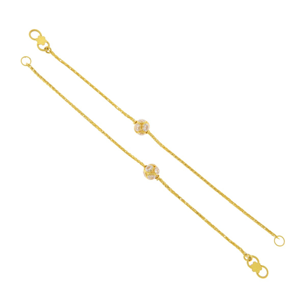 22ct Gold Kids Bracelets (Pair) - PB21110