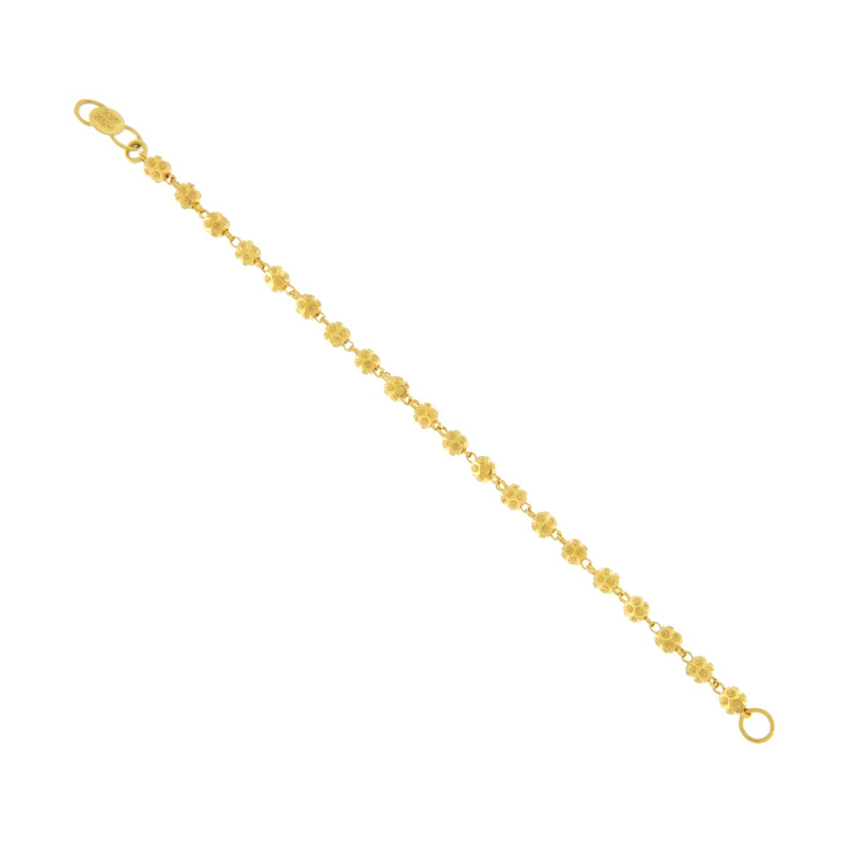 22ct Gold Floral Kids Bracelet (Single) - PB21115