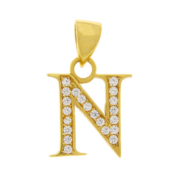 22ct Gold N Pendant - PB21124