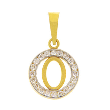 22ct Gold O Pendant - PB21127