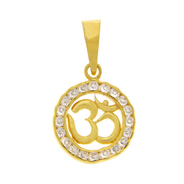 22ct Gold OM Pendant - PB21143