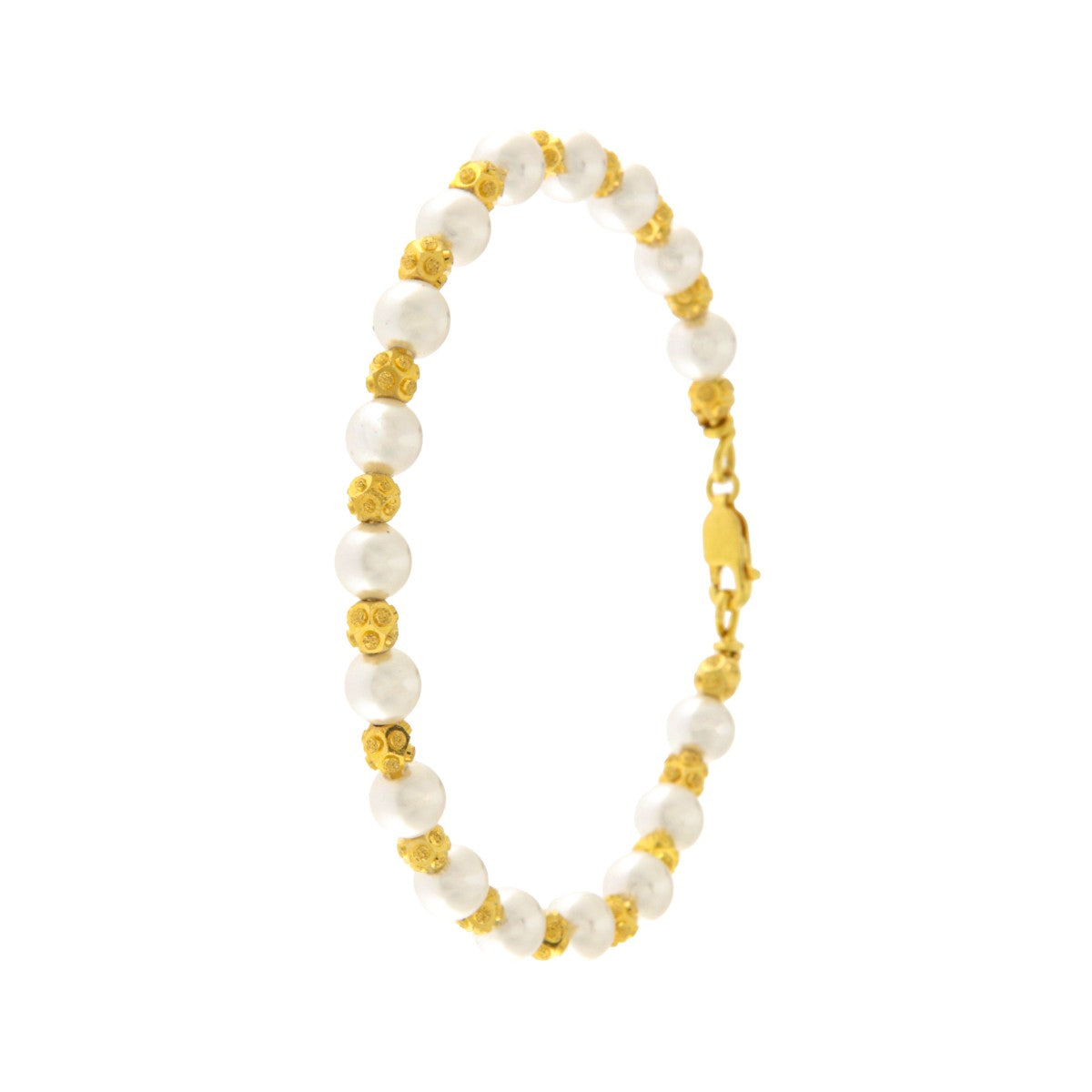 22ct Gold Beaded Bangle (Openable) - PB21242