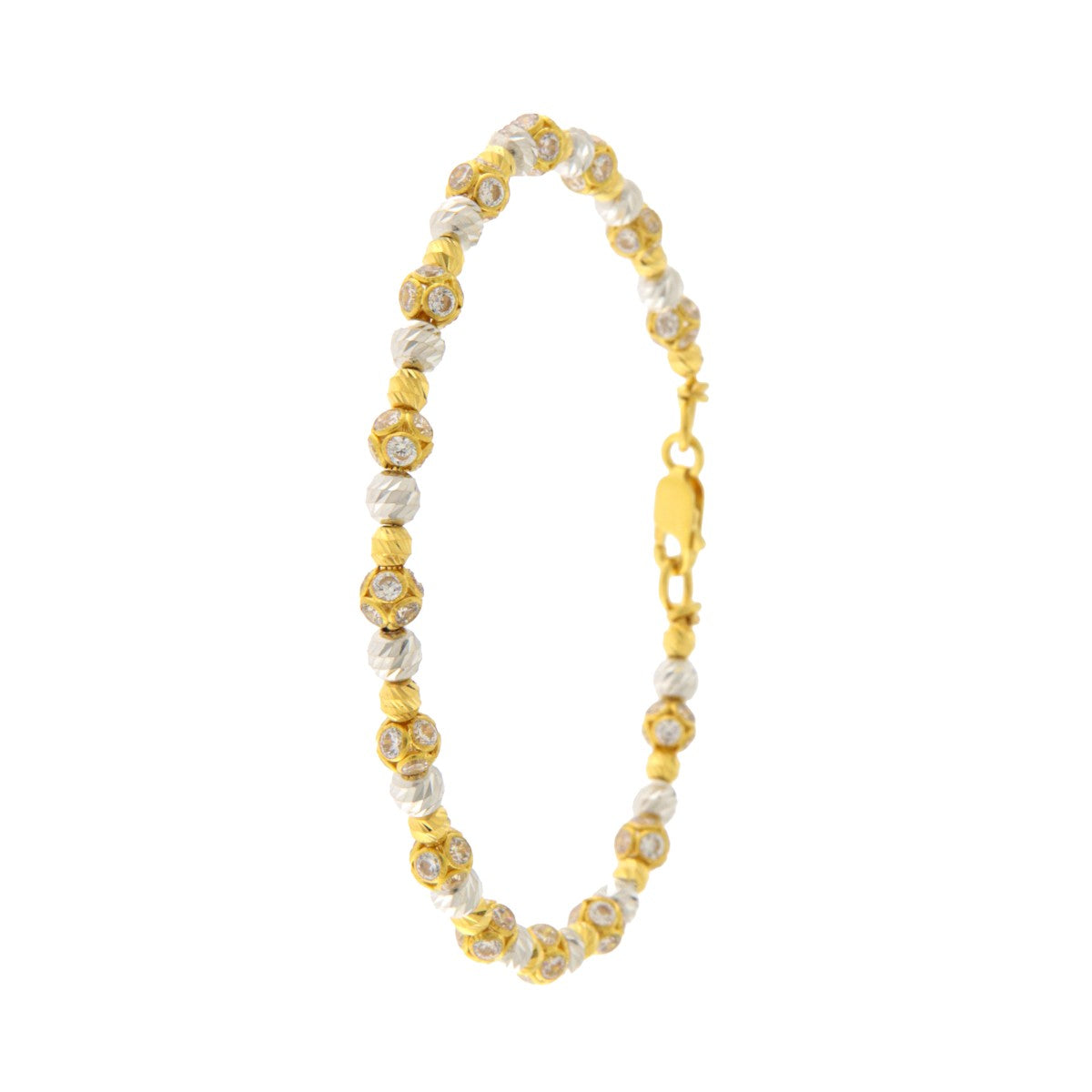 22ct Gold Beaded Bangle (Openable) - PB21243