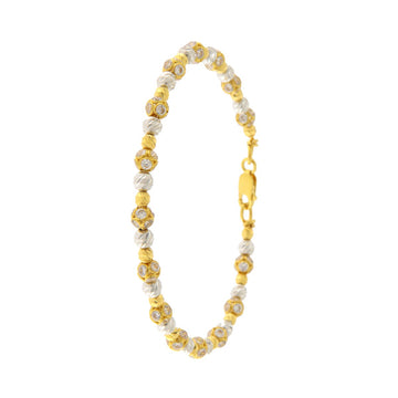 22ct Gold Beaded Bangle (Openable) - PB21243