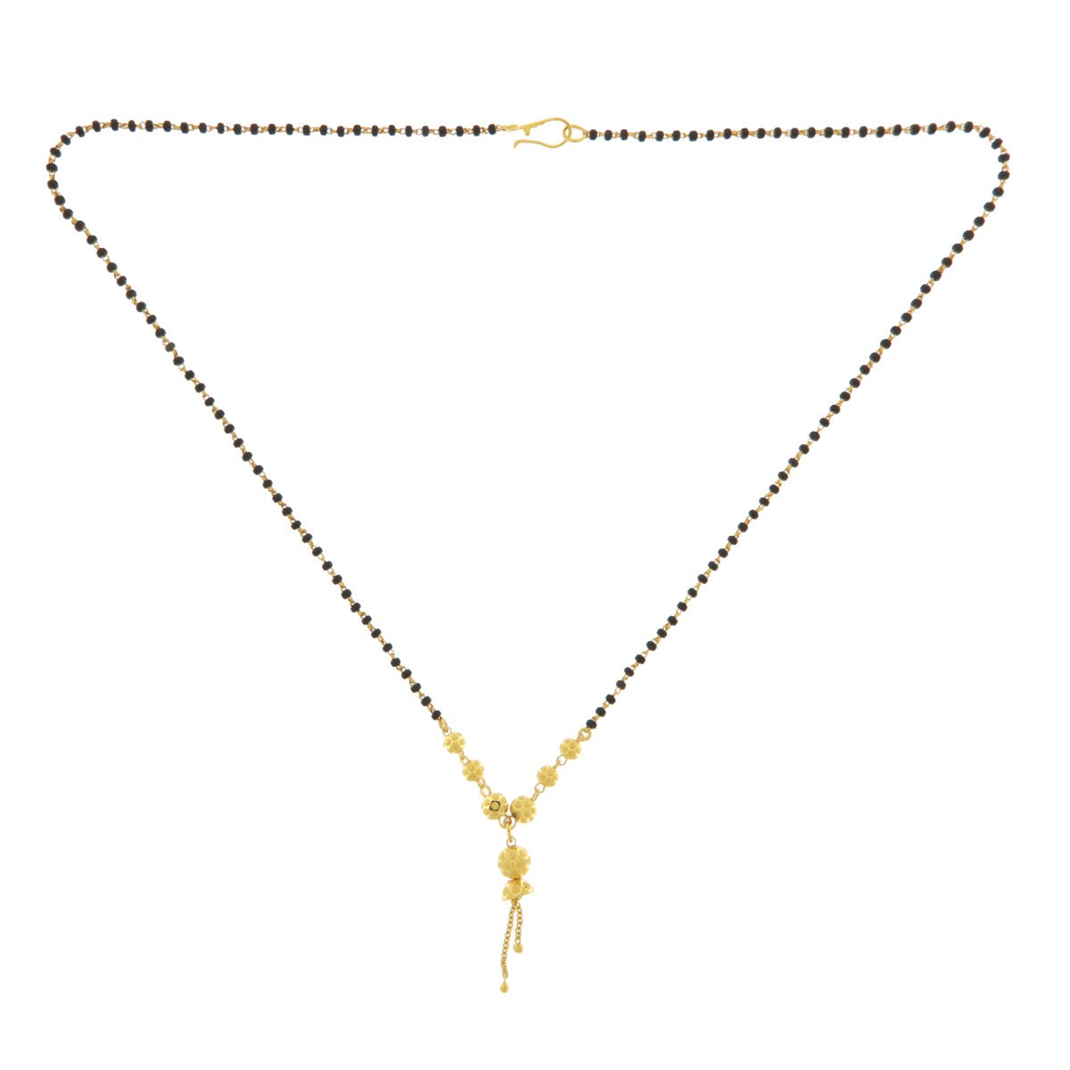 22ct Gold Traditional Beaded Necklace/Mangalsutra - PB21347
